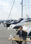 Business Man Sat Working