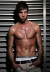 Topless Muscular Male Model