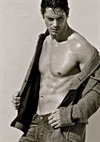Topless Muscular Male