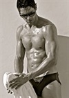 Muscualr Swimwear Model