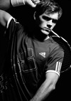 Young Model Playing Tennis