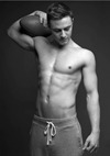 Male Model Holding A Football