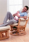 Male Model Relaxing With Baby