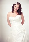 bridal wedding dress model